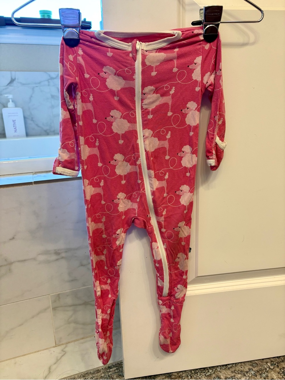 Kickee Pants Pink Poodle Footies